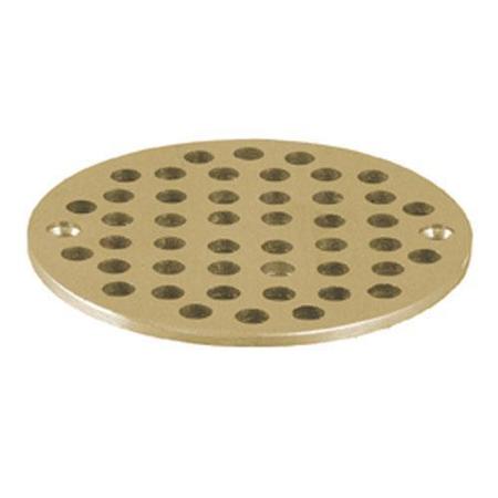 Fmp 4 5/8" Round Brass Floor Drain Strainer 102-1080